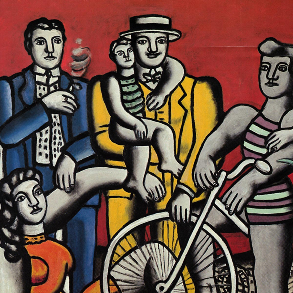 Leger, Fernand - Die Rast auf rotem Grund, Staatliche Kunsthalle Berlin, 1980