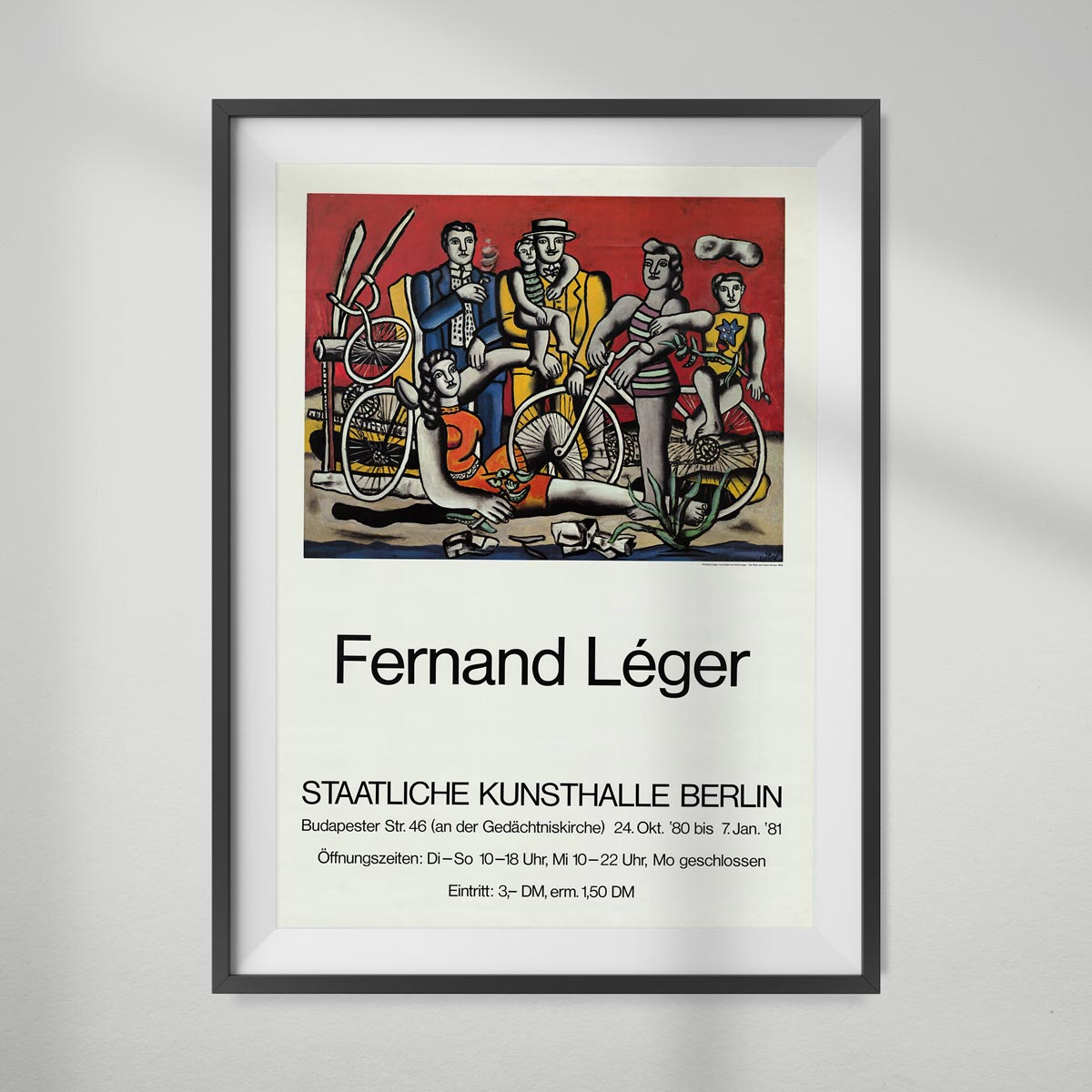 Leger, Fernand - Die Rast auf rotem Grund, Staatliche Kunsthalle Berlin, 1980