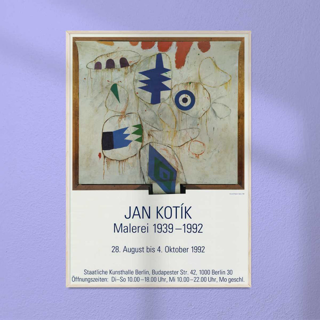 Kotik, Jan - Ausstellungsplakat Staatliche Kunsthalle Berlin, 1992