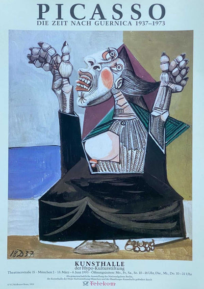 Ausstellungsplakat: Pablo Picasso - Die Zeit nach Guernica, 1993