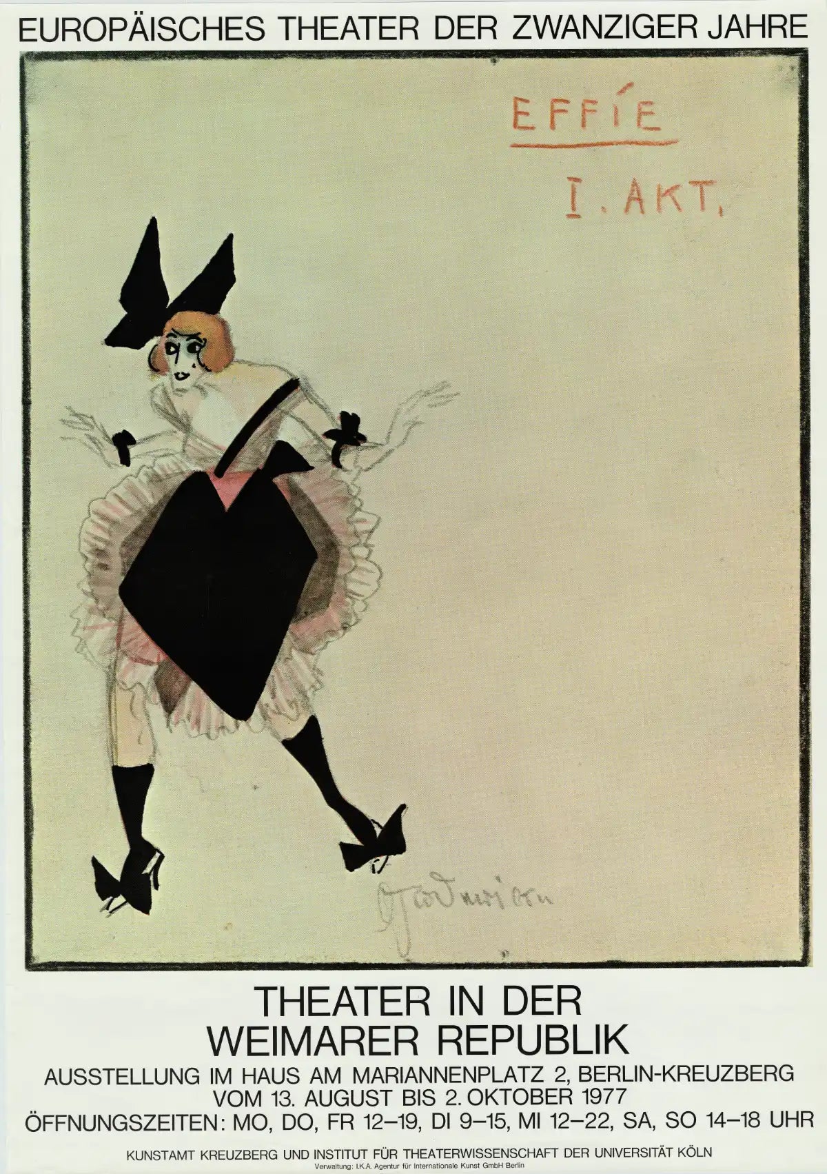 Plakat &quot;Theater in der Weimarer Republik&quot; – Hommage an die kulturelle Blütezeit der 1920er Jahre