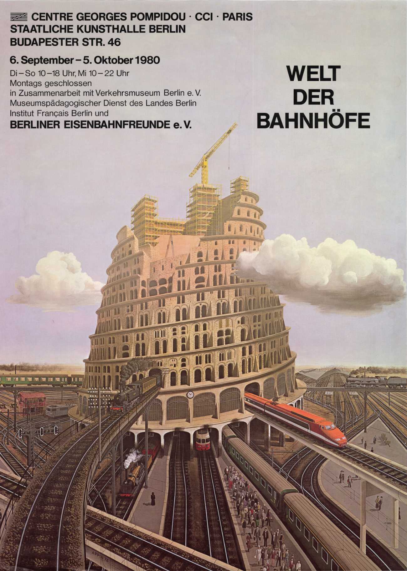 Welt der Bahnhöfe, Staatliche Kunsthalle Berlin und Eisenbahnfreunde, 1990